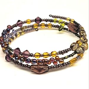 Purple And Yellow Memory Bracelet